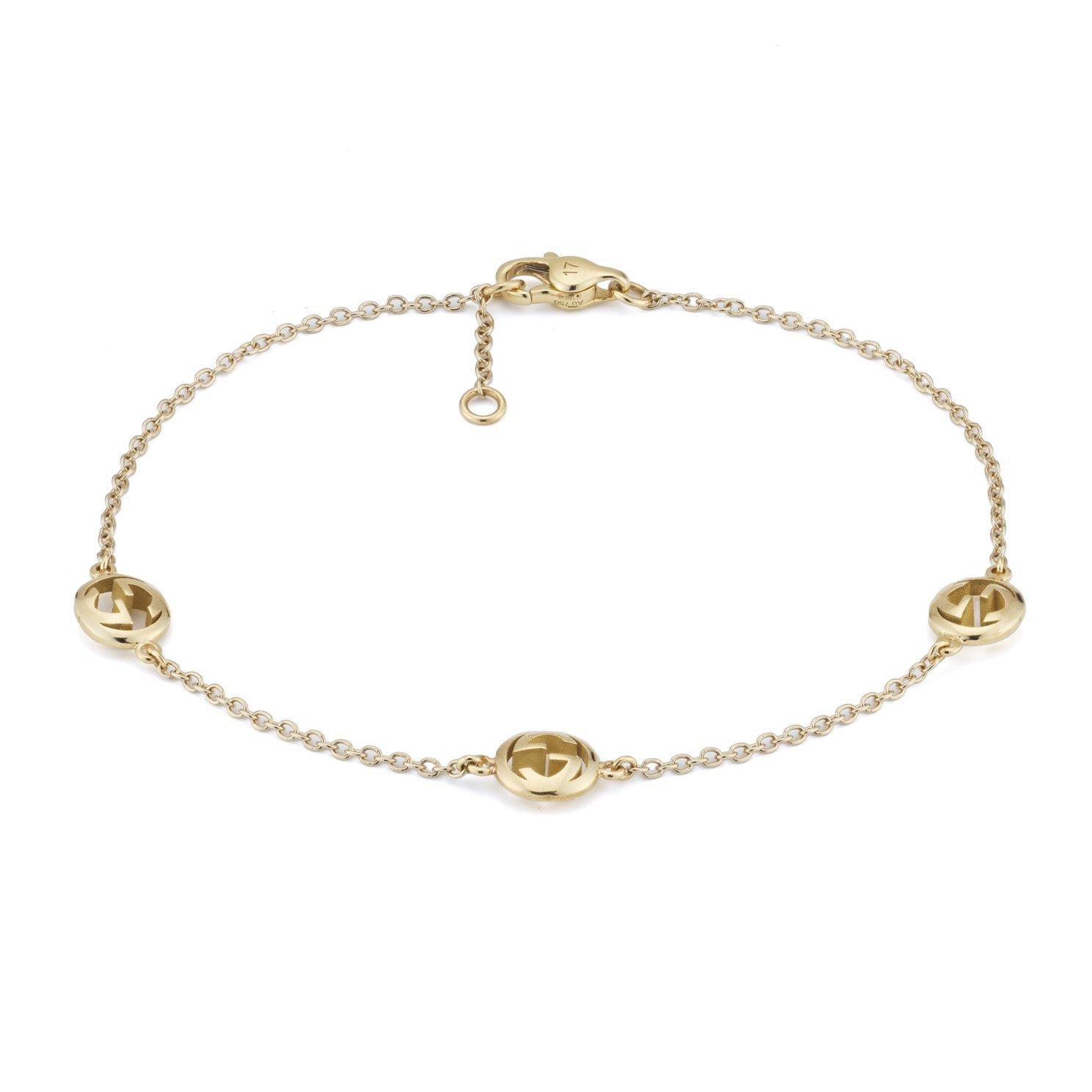 Gucci Interlocking 18ct Yellow Gold Bracelet