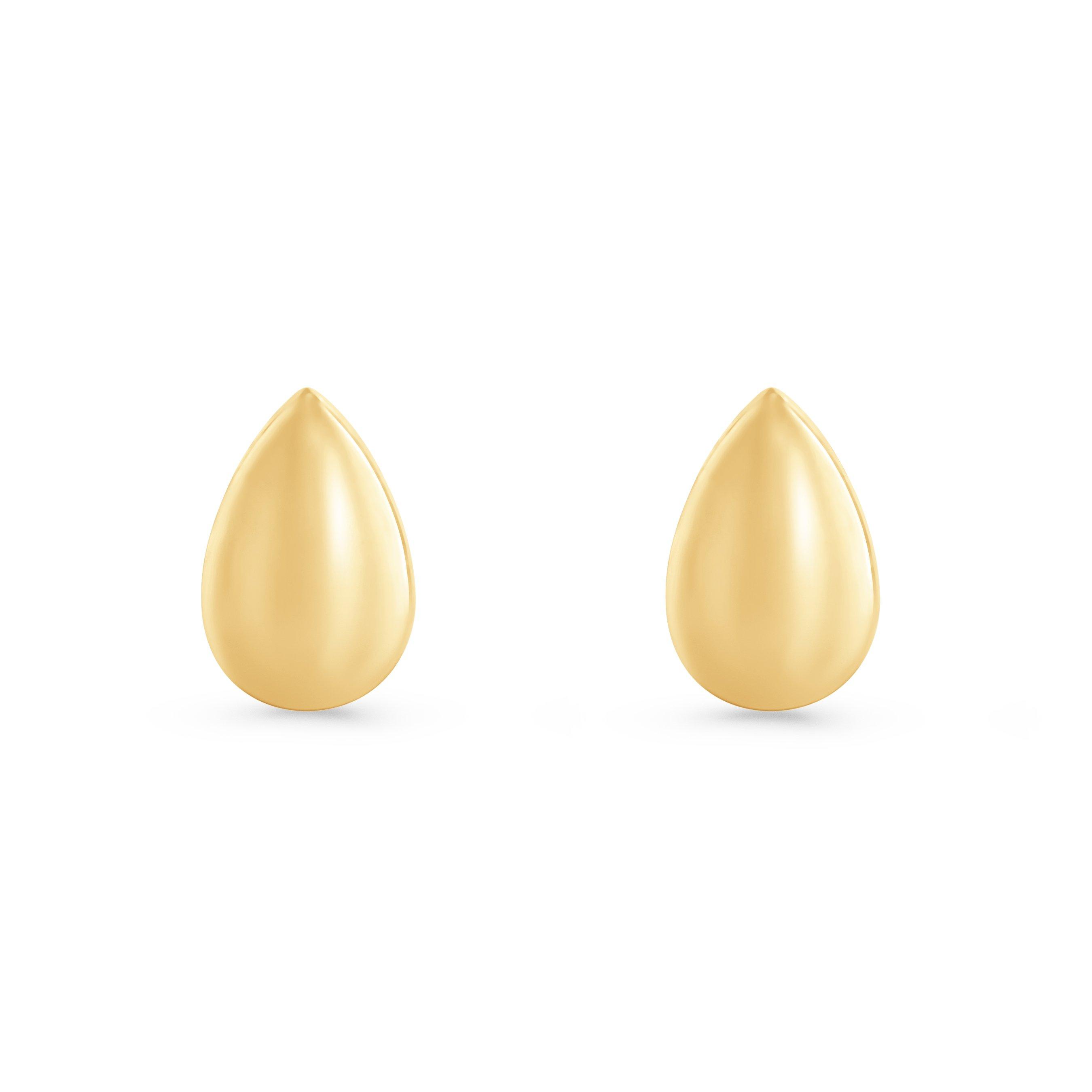 Beaverbrooks 9ct Yellow Gold Teardrop Stud Earrings