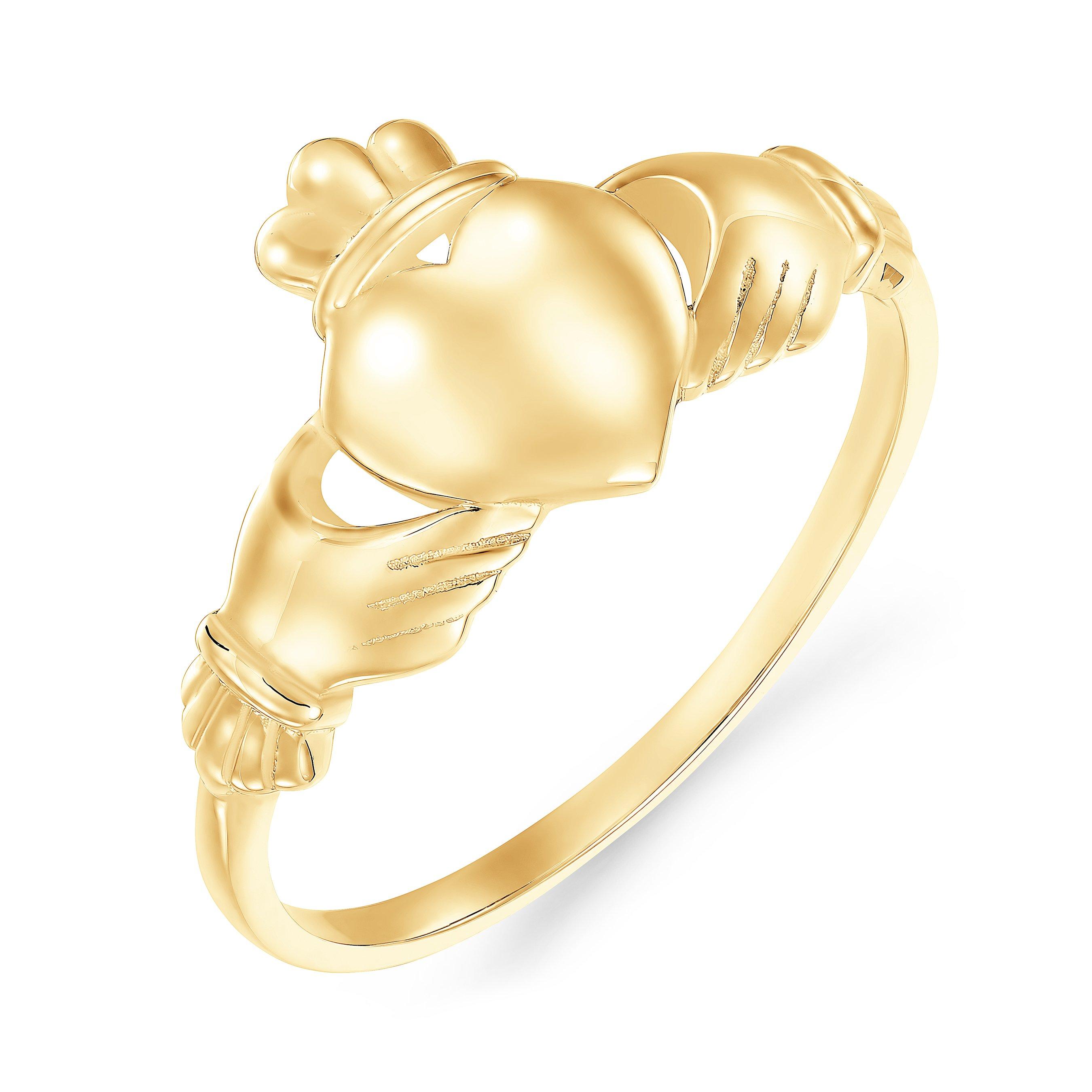 Beaverbrooks 9ct Yellow Gold Claddagh Ring