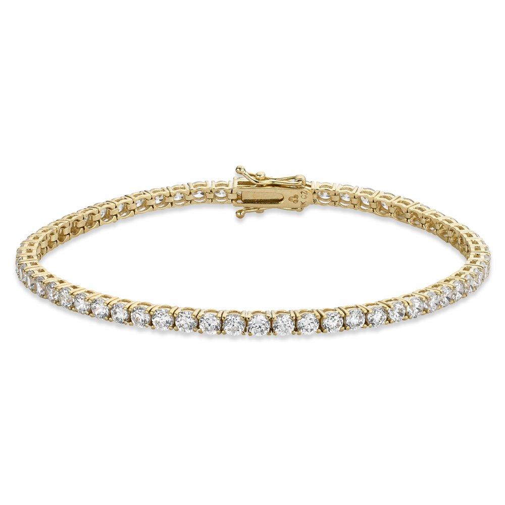 9ct Yellow Gold Cubic Zirconia Bracelet | 0000378 | Beaverbrooks the ...