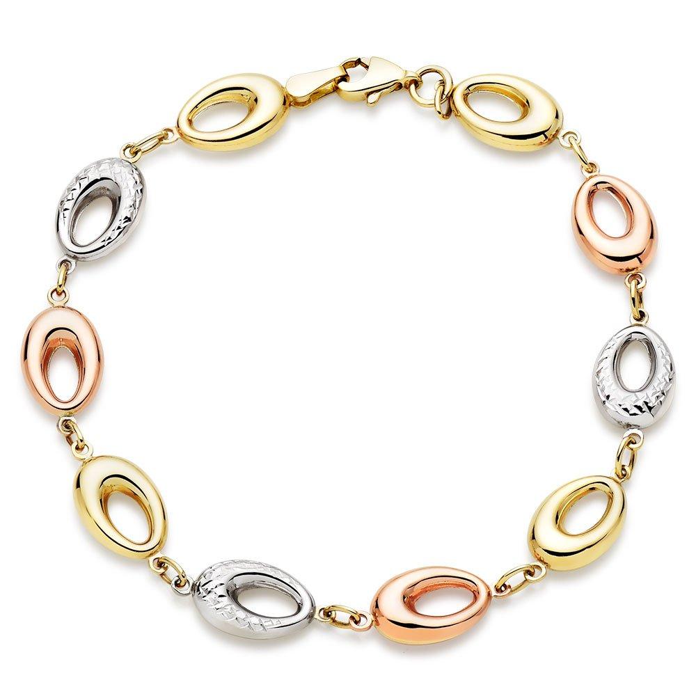 rose gold and white gold bracelet