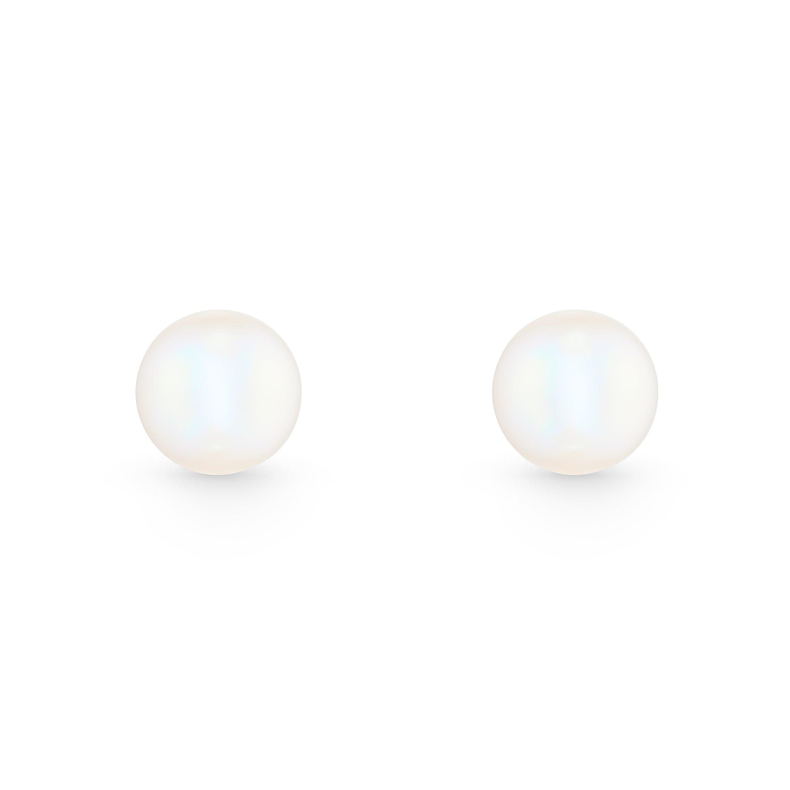 9 carat gold on sale pearl earrings