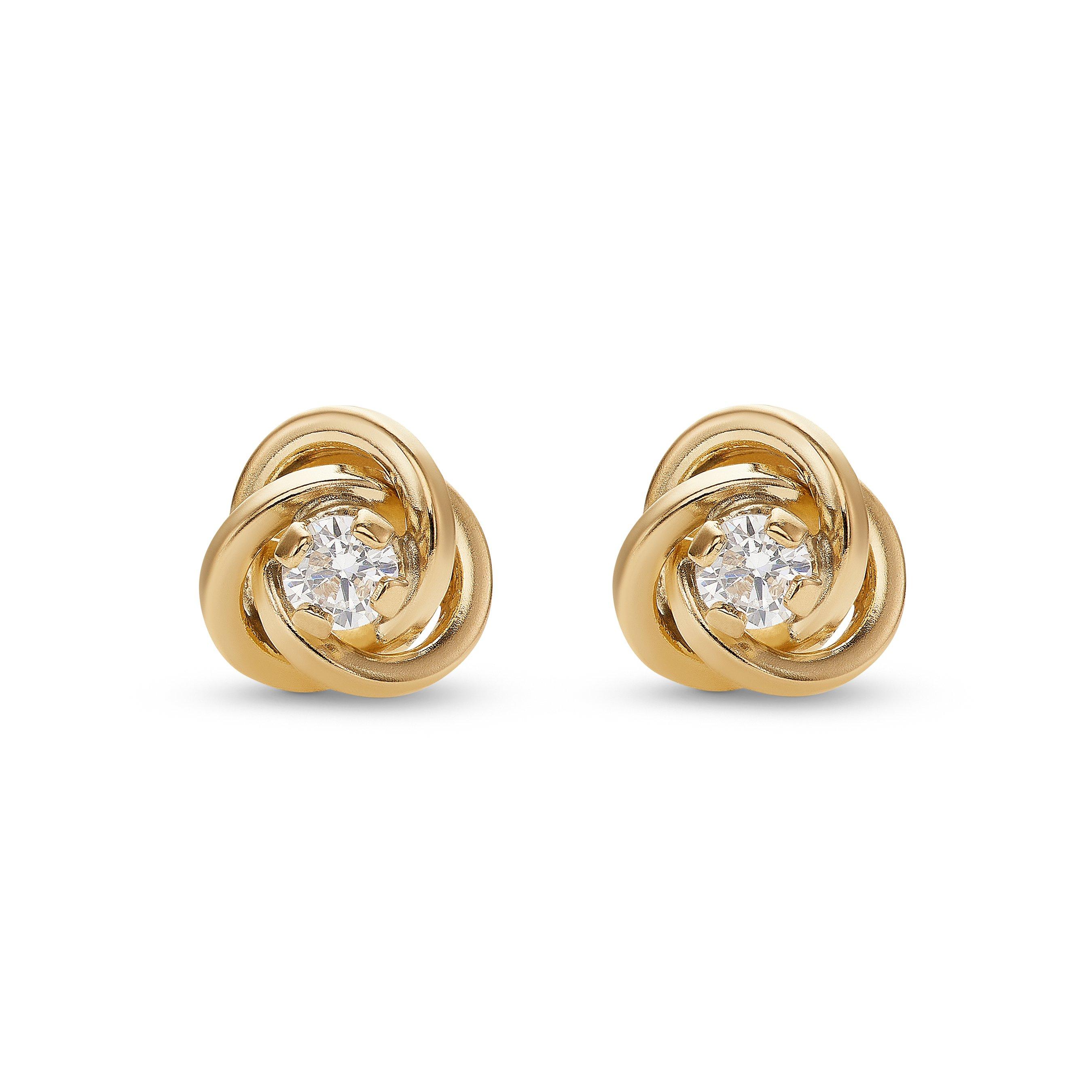 Gold stud earrings deals uk