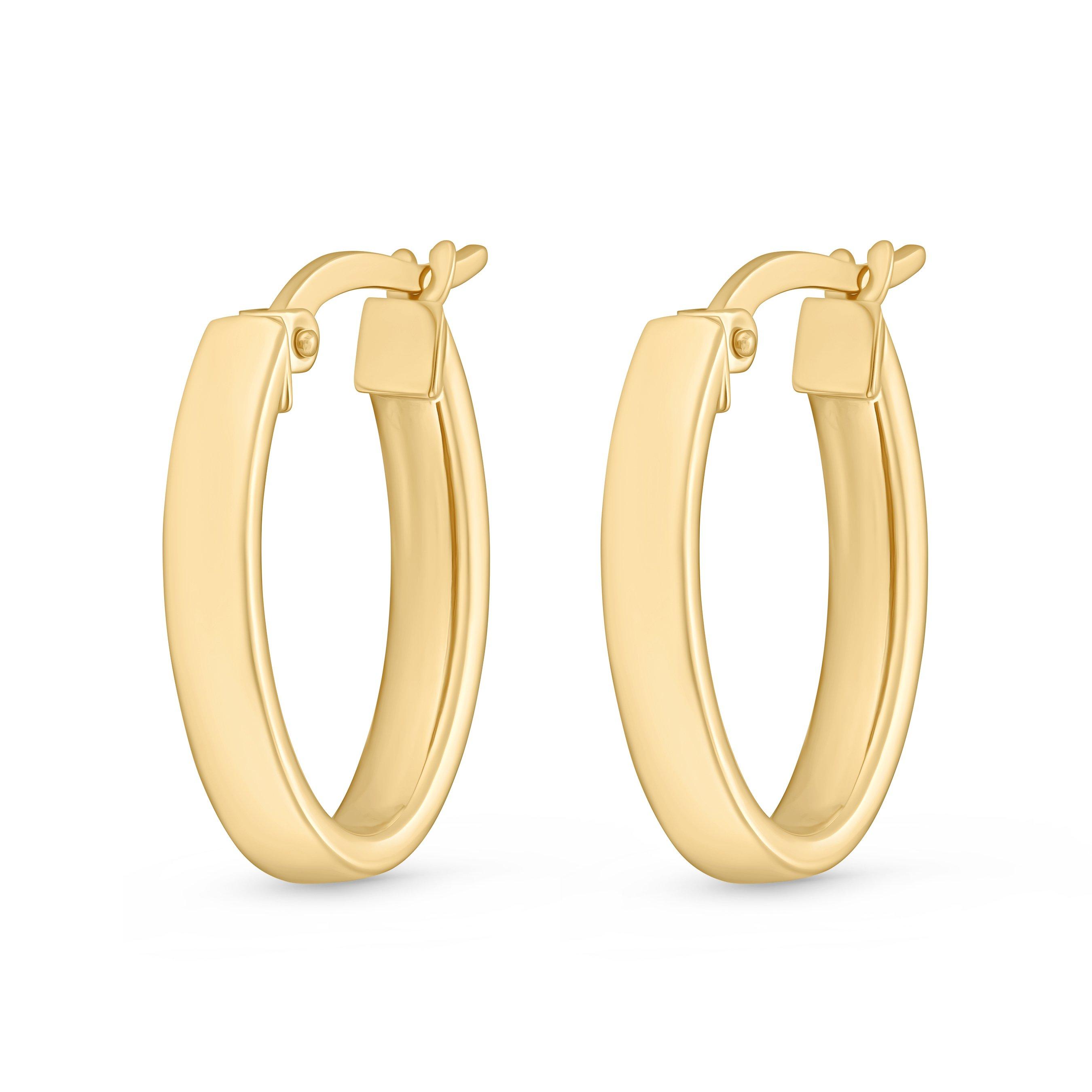 9kt gold deals hoop earrings