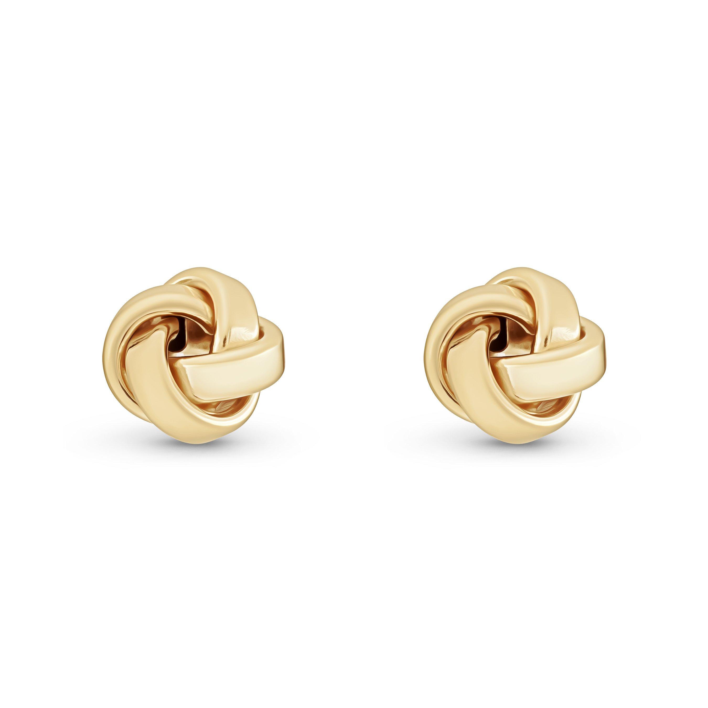 Knot earrings deals gold