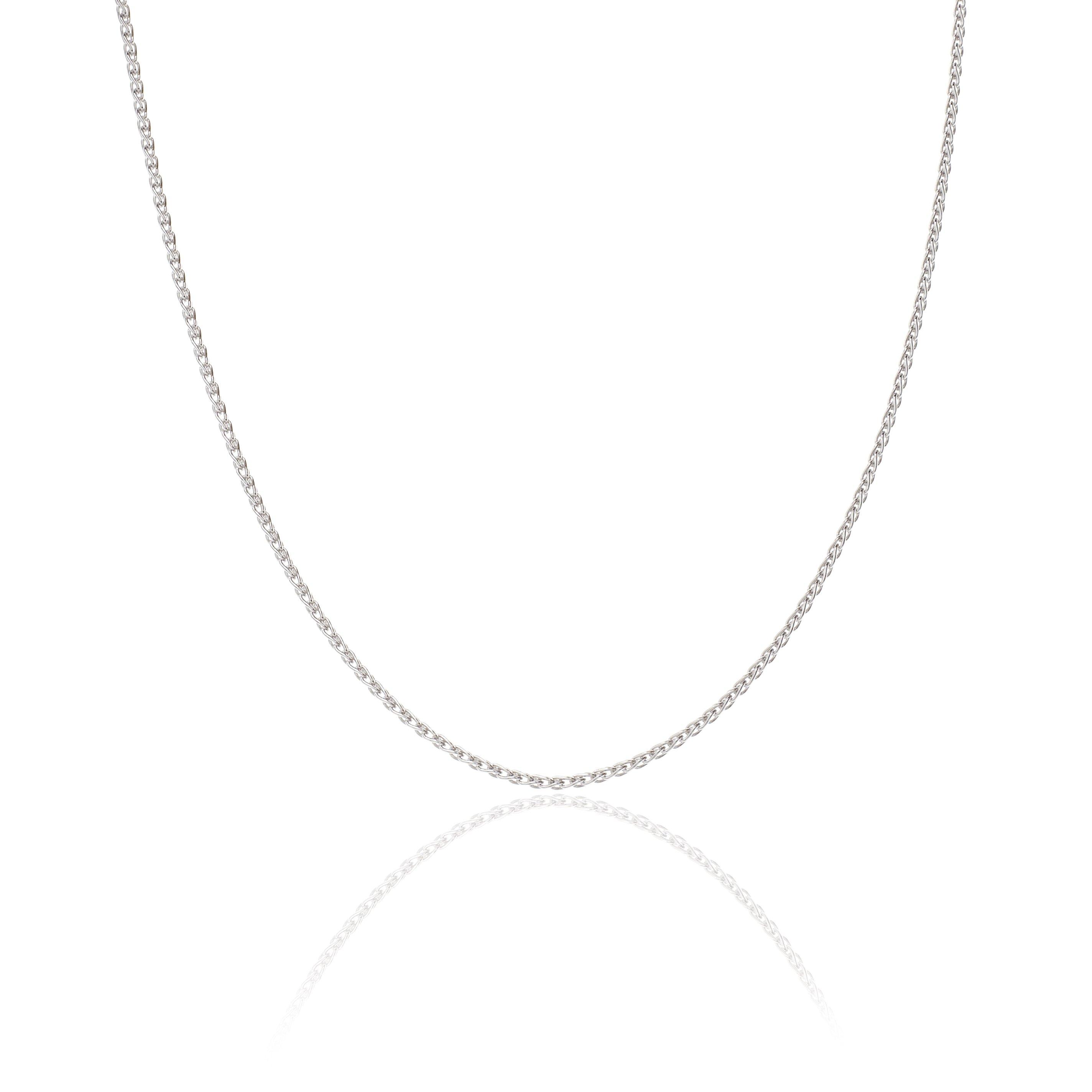 spiga chain 18ct white gold chain womens
