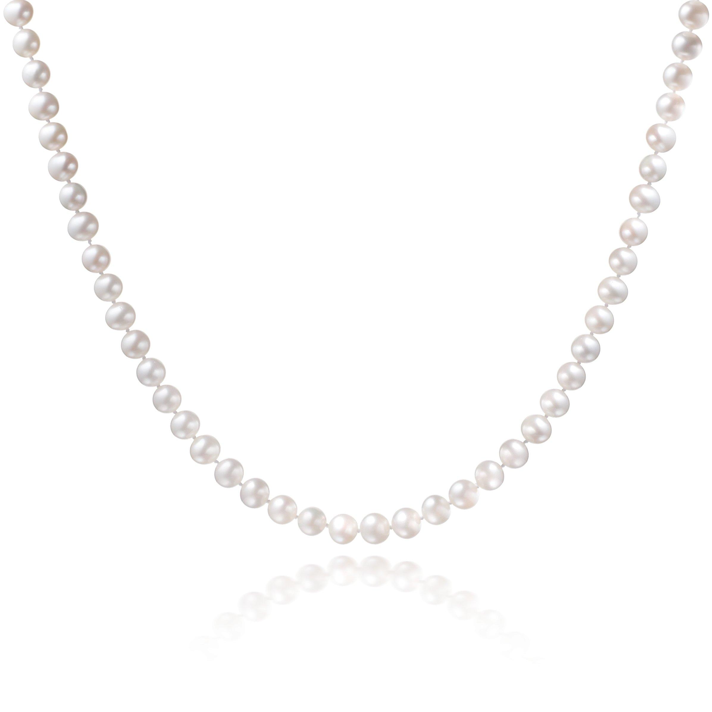 9ct White Gold Freshwater Cultured Pearl Necklace