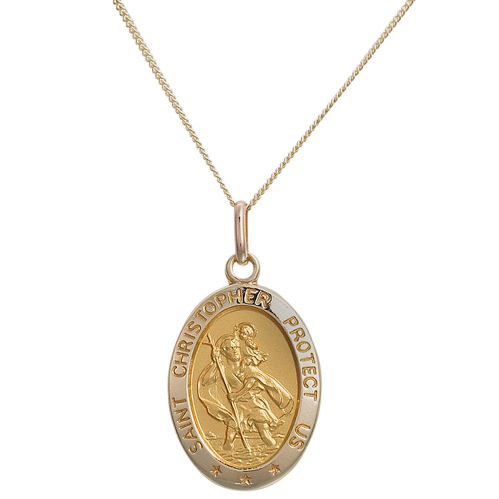 Saint christopher store charm gold