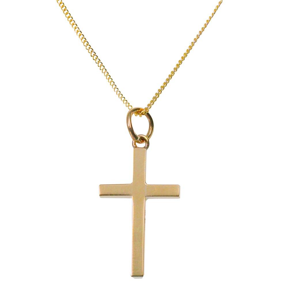 9ct Yellow Gold Cross Pendant | 0000715 | Beaverbrooks the Jewellers