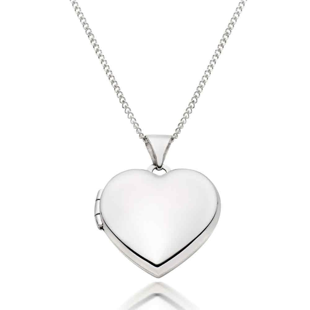 White gold locket with outlet picture