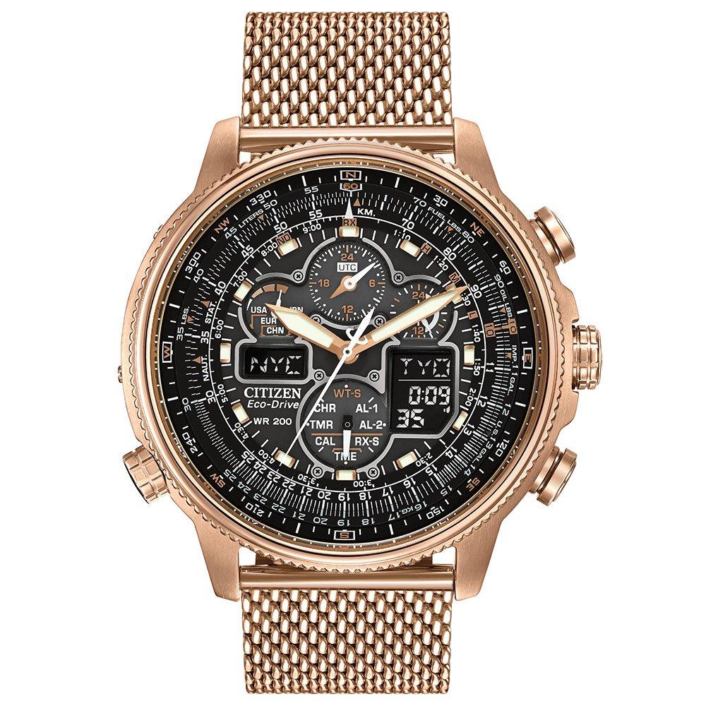 Citizen Navihawk A.T 48mm Rose Gold Tone Chronograph Eco-Drive Men’s Watch