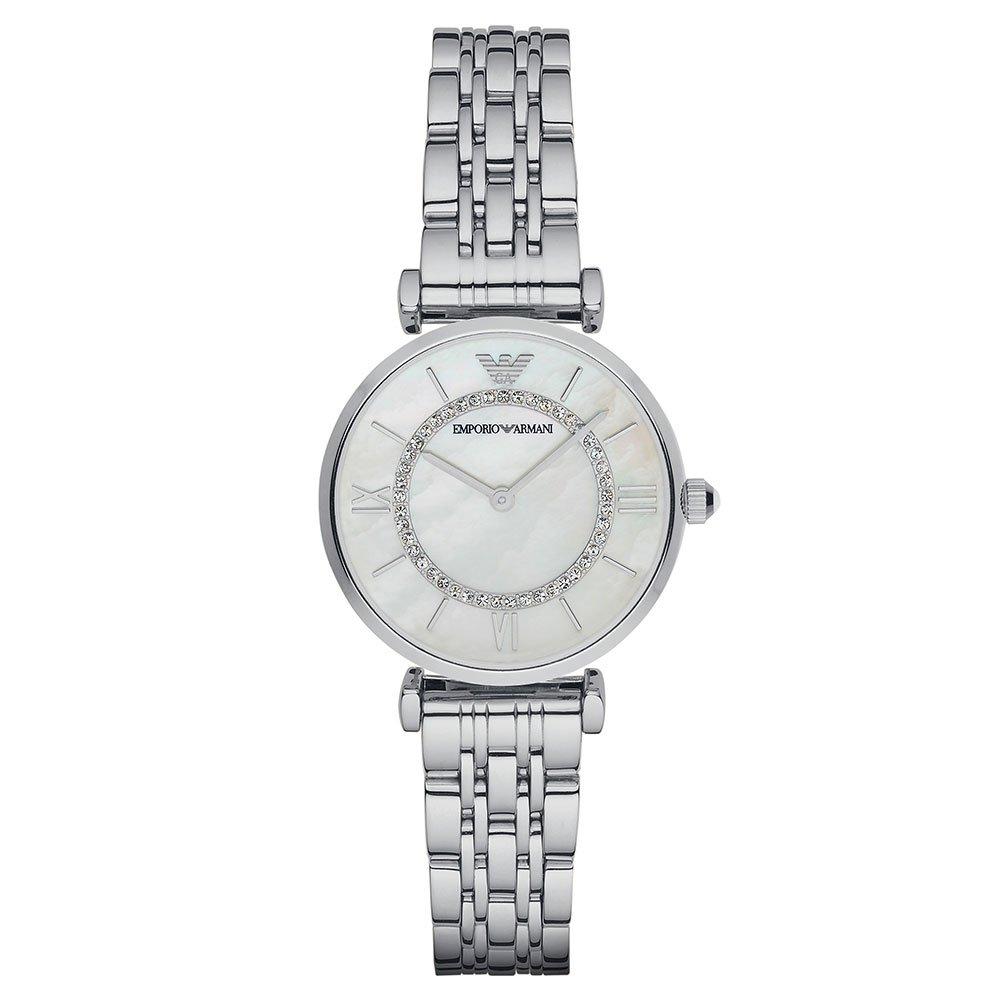 Emporio Armani Ladies Watch AR1908 | 32 mm, Mother of Pearl Dial |  Beaverbrooks