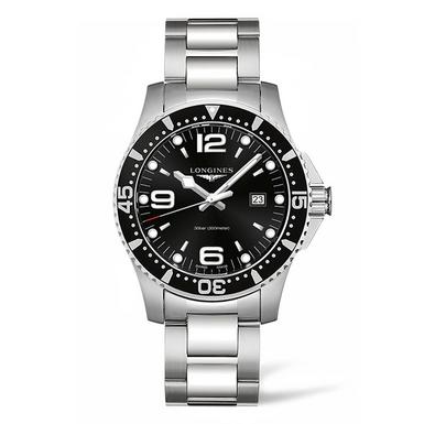 Longines HydroConquest Men's Watch L38404566 | 44 mm, Black Dial ...
