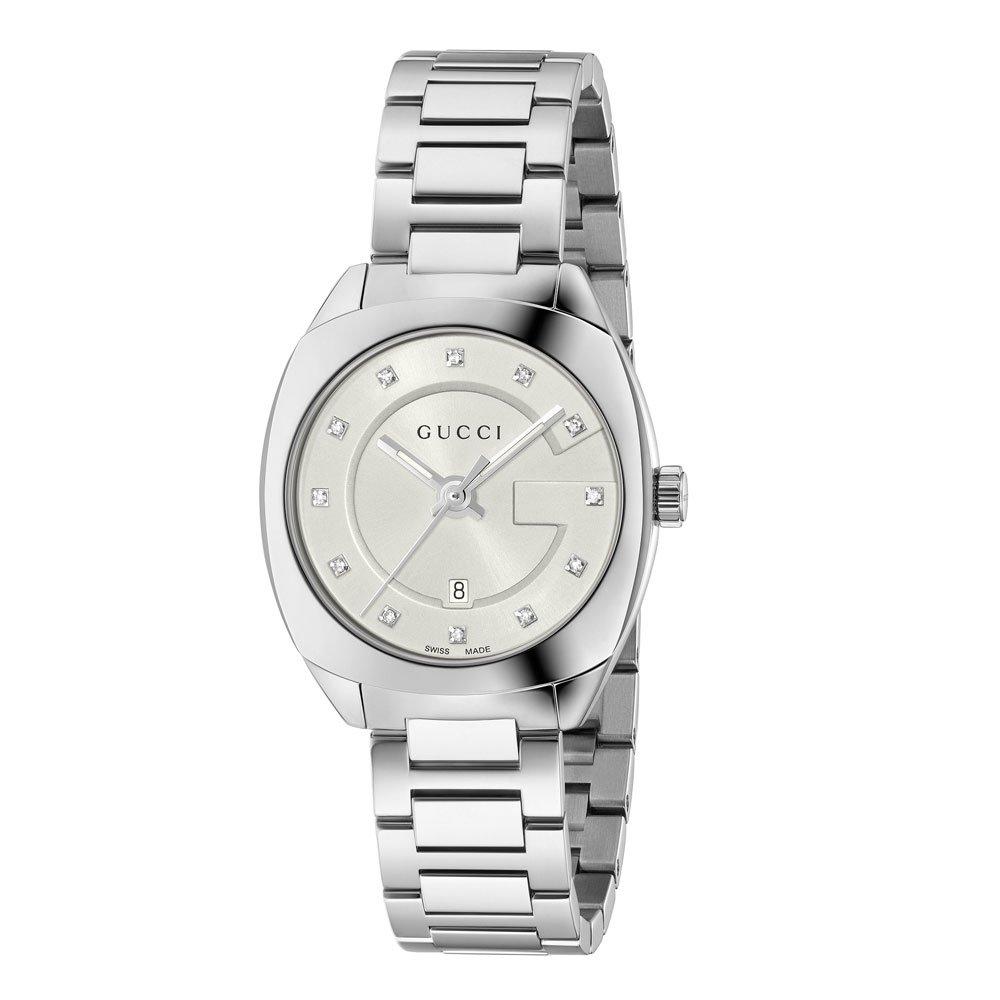 Gucci silver 2025 watch womens