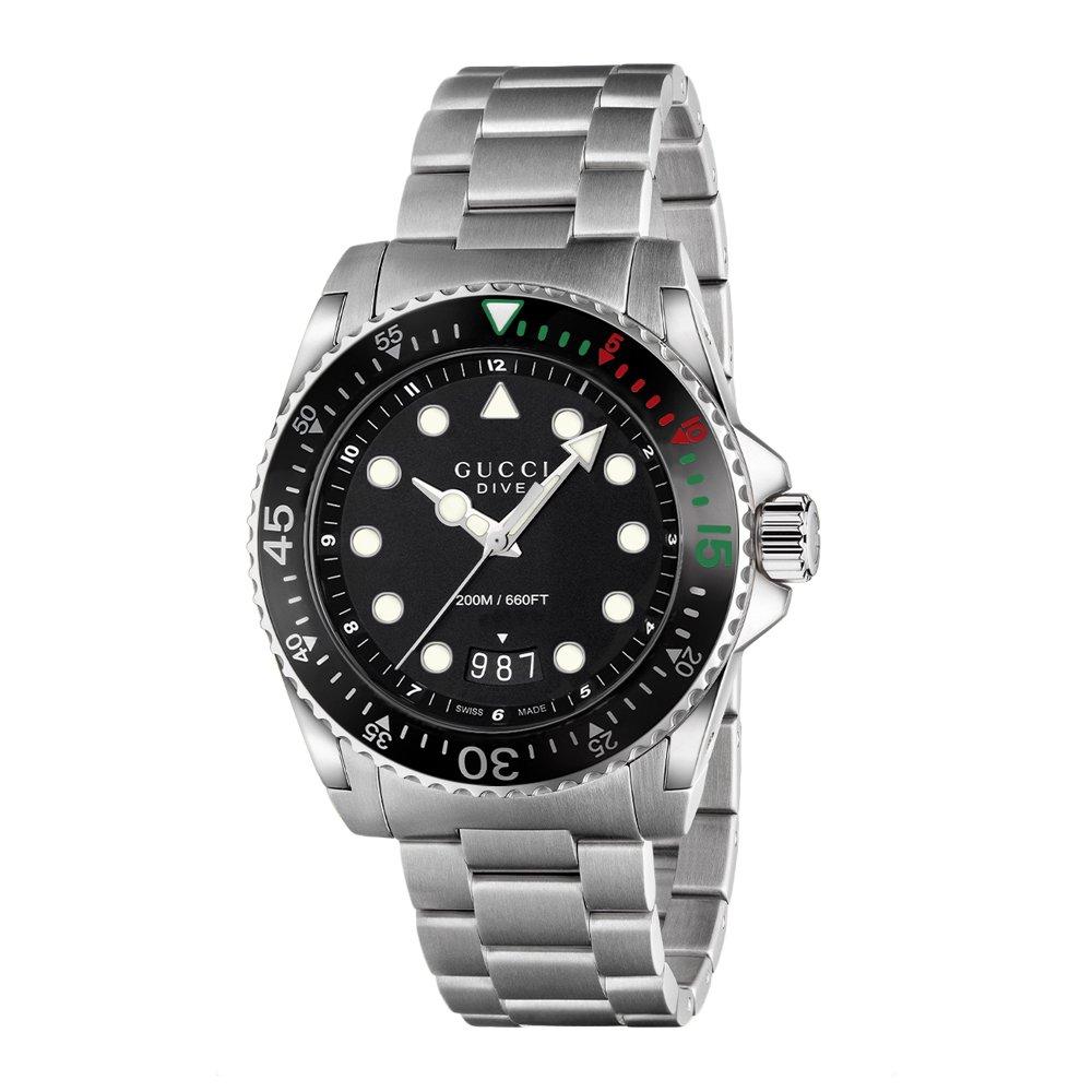 Gucci Dive 45mmn Men s Watch YA136208A 45 mm Black Dial Beaverbrooks