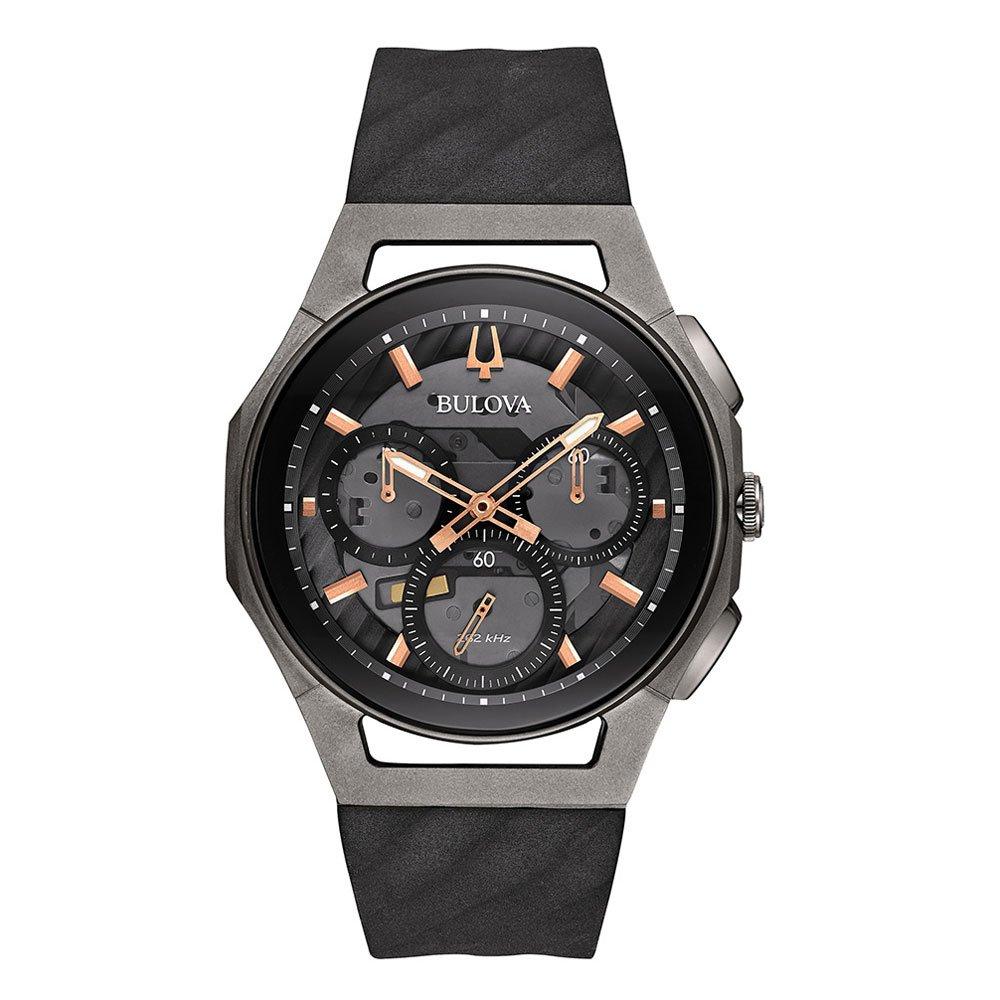 Bulova Curv Titanium Chronograph Men's Watch 98A162 | 44 mm, Grey Dial ...