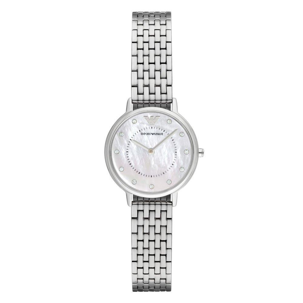 emporio armani mini mother of pearl watch