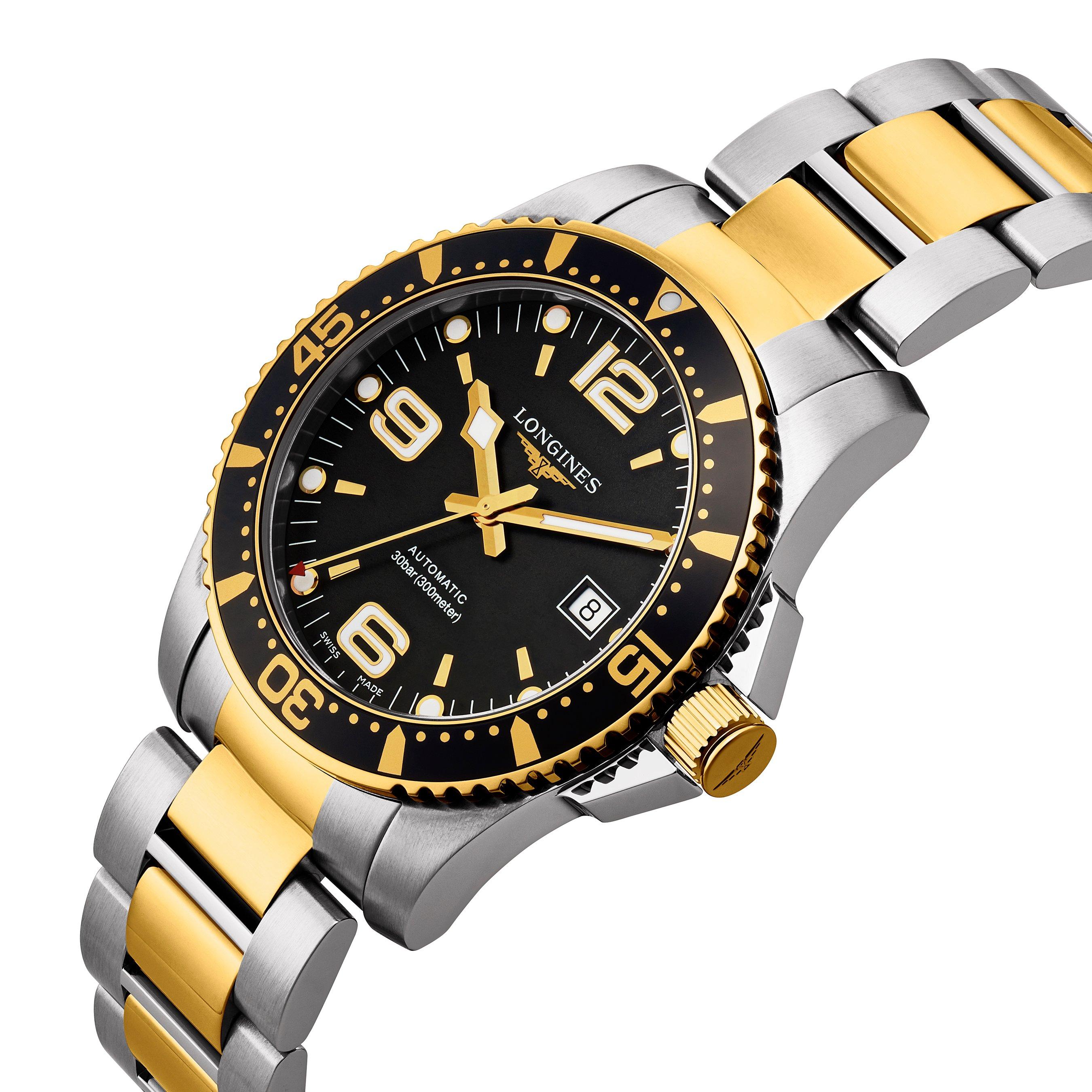 Longines HydroConquest Gold Plated and Stainless Steel Automatic