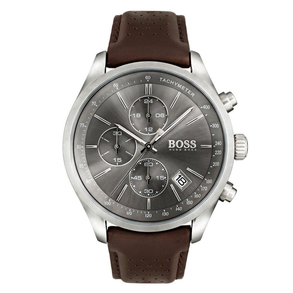 BOSS Grand Prix Chronograph Men's Watch 1513476 | 44 mm, Grey Dial ...