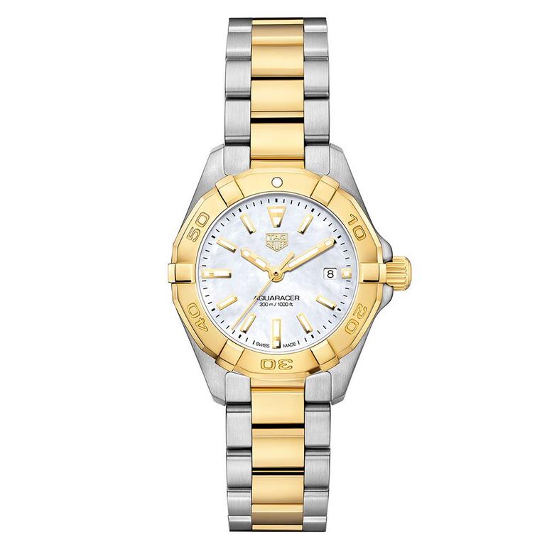 TAG Heuer Aquaracer Gold Plated and Stainless Steel Ladies Watch