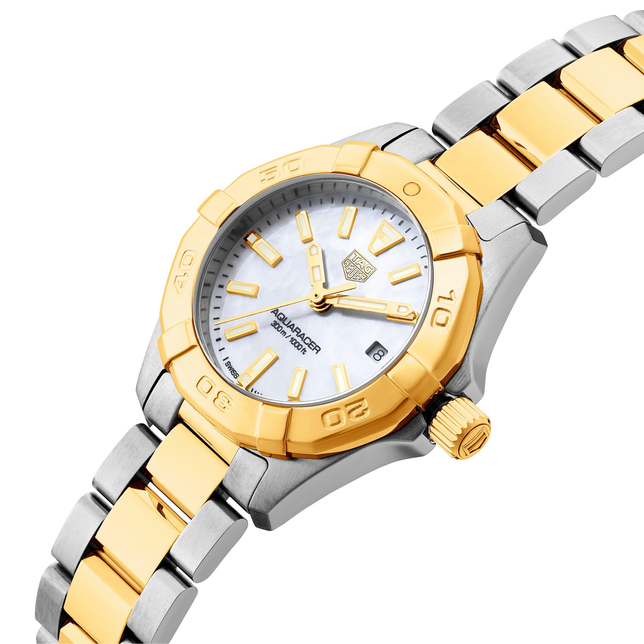 TAG Heuer Aquaracer Gold Plated and Stainless Steel Ladies Watch