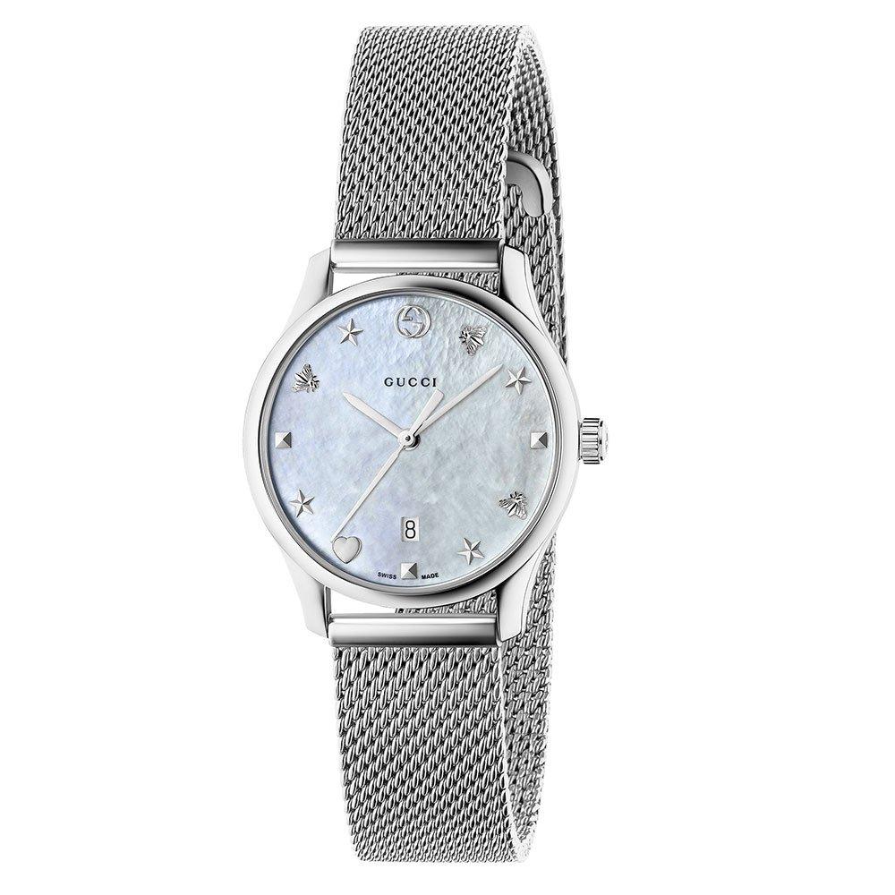 Gucci women's watch deals mother of pearl