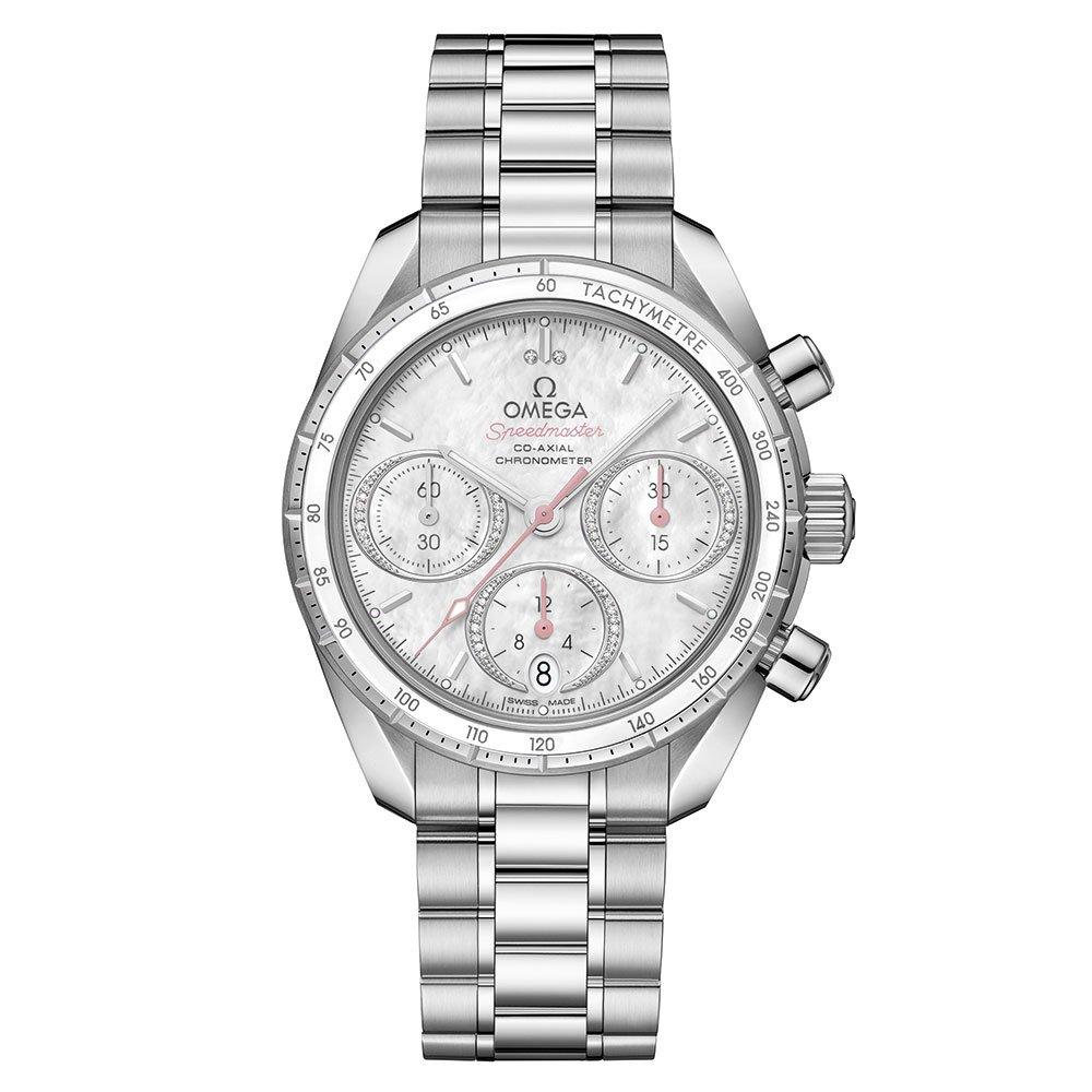 OMEGA Speedmaster 38mm Diamond Chronograph Automatic Ladies Watch