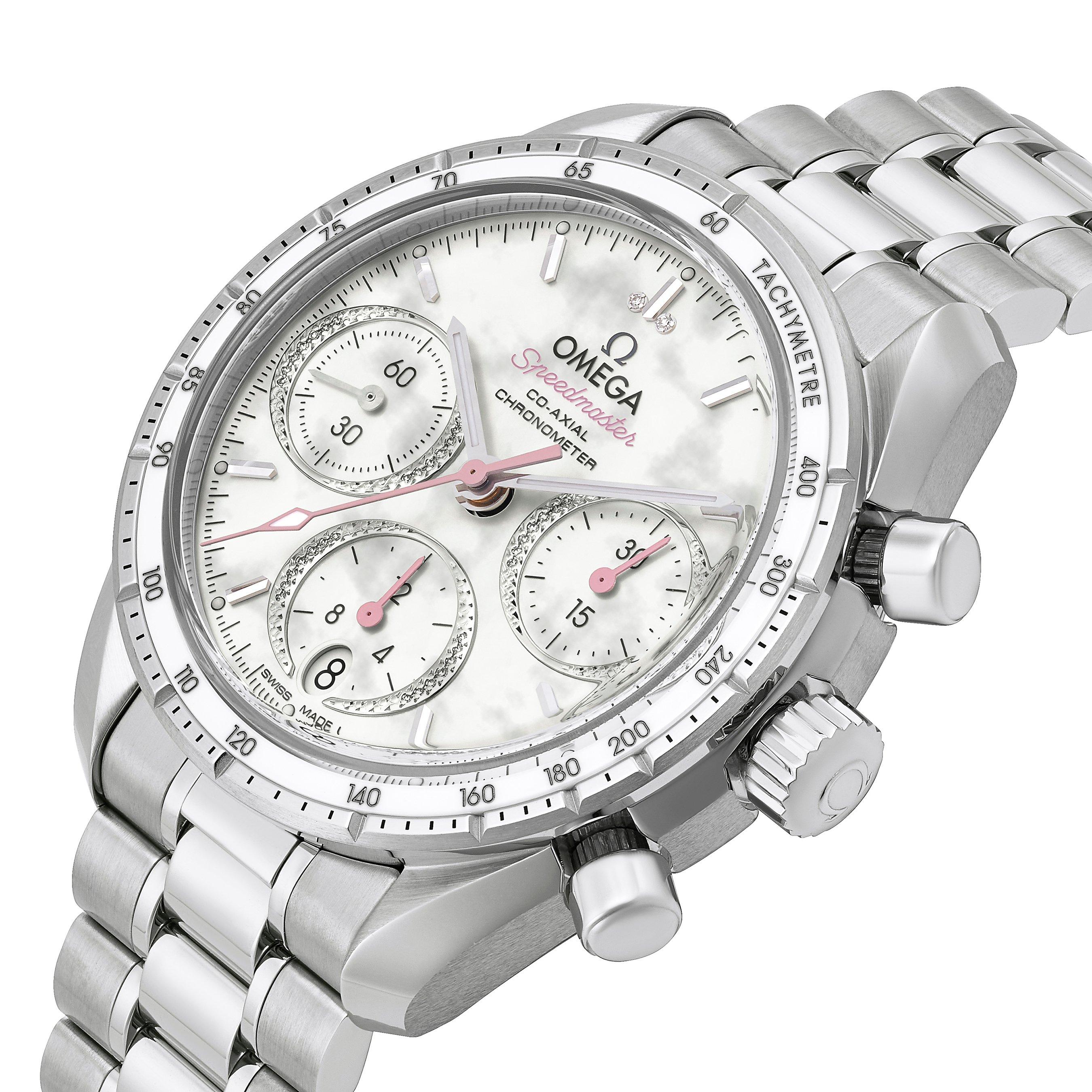 OMEGA Speedmaster 38mm Diamond Chronograph Automatic Ladies Watch