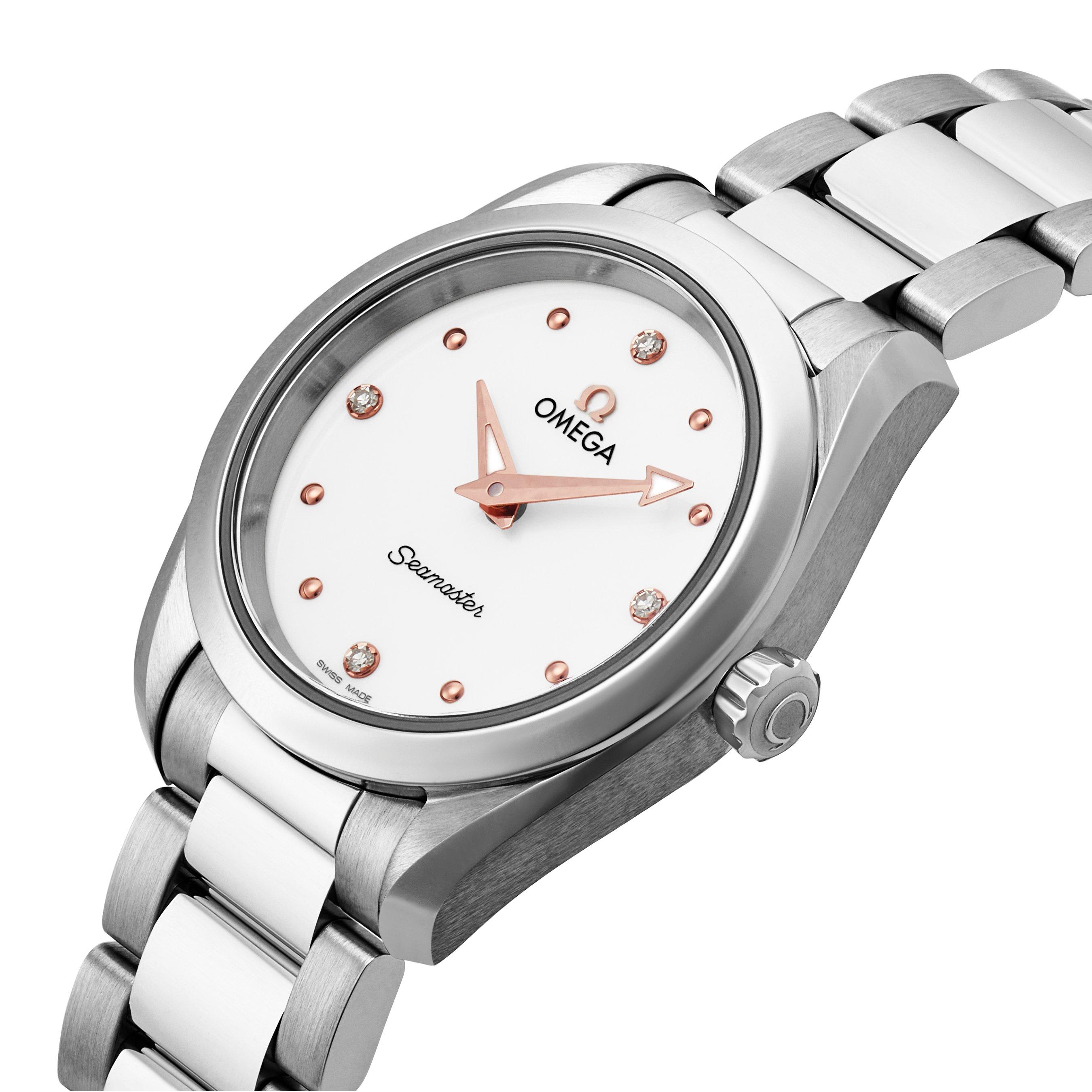 Ladies omega seamaster online aqua terra with diamonds