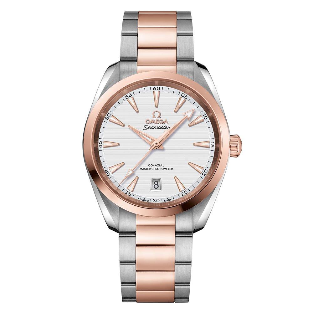 OMEGA Seamaster Aqua Terra Co Axial Master Chronometer 18ct Rose Gold and Stainless Steel Men s Watch