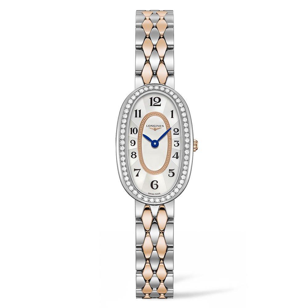 (ロンジン) Symphonette 18K Rose Gold Diamonds Ladies Watch Longines Symphonette 18ct Rose Gold and Stainless Steel
