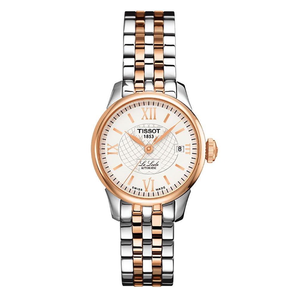 Tissot Le Locle 24mm Stainless Steel and Rose Gold Plated Automatic Ladies Watch