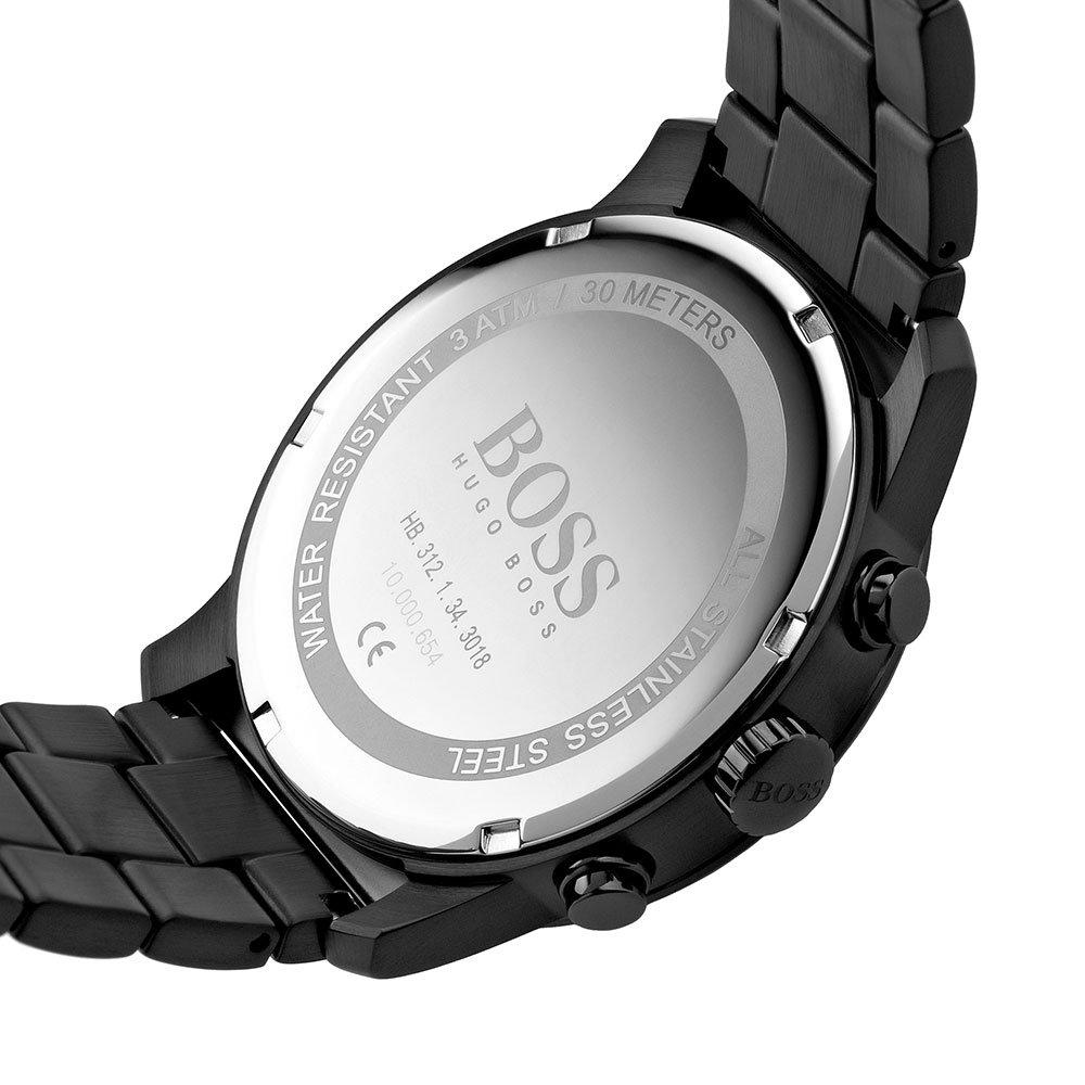 hugo boss black ion plated chronograph men's watch