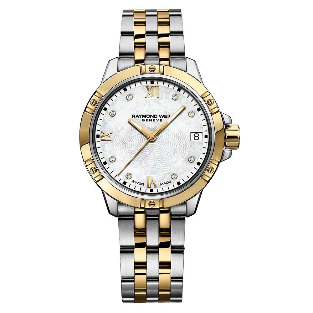 Raymond Weil Tango 30mm Stainless Steel and Yellow Gold PVD Diamond Ladies Watch