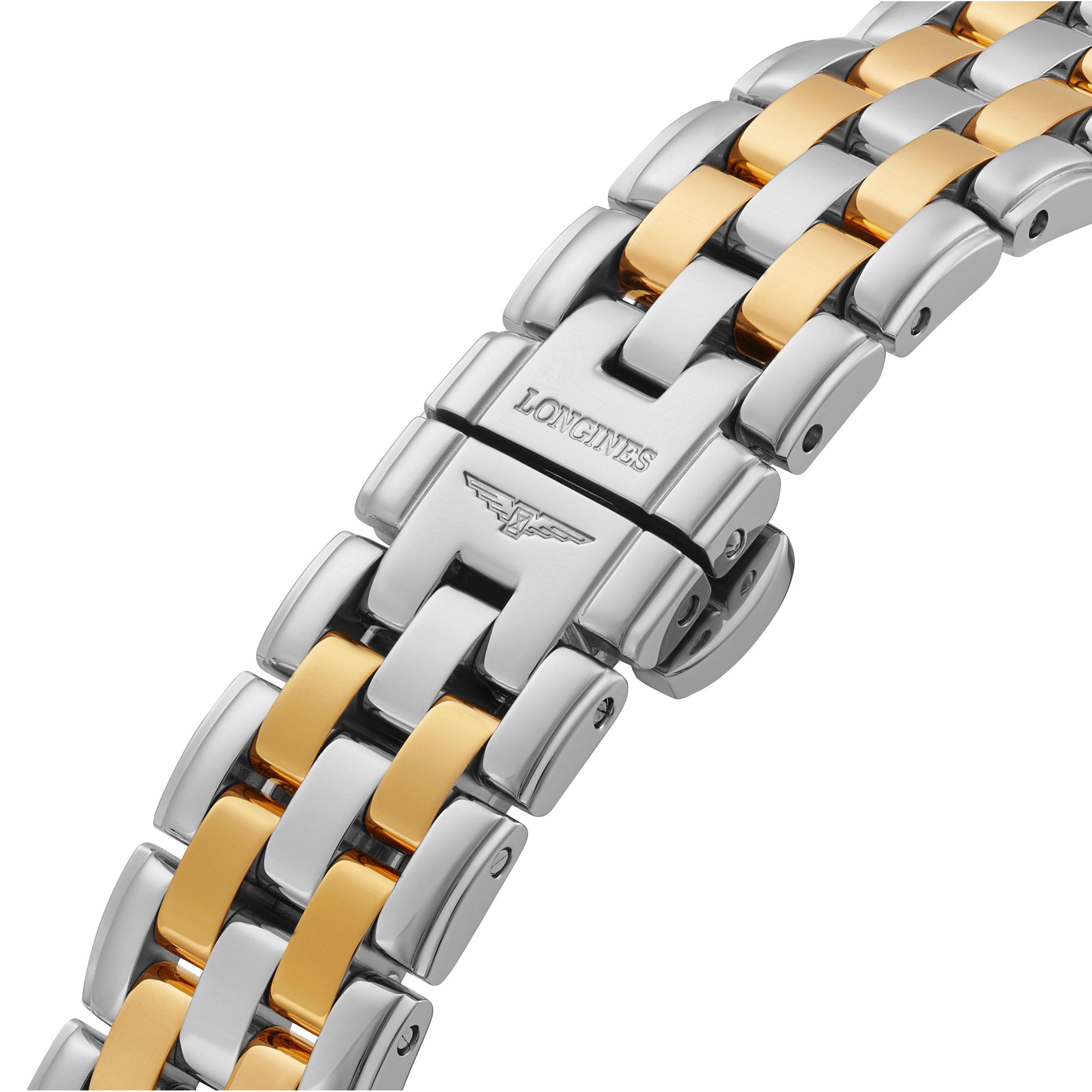 Longines Flagship Gold Plated and Steel Diamond Automatic Ladies