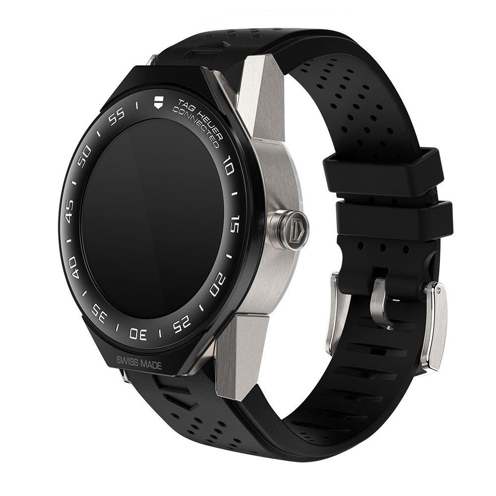 Connected Modular 41 Black Rubber and Titanium Smartwatch