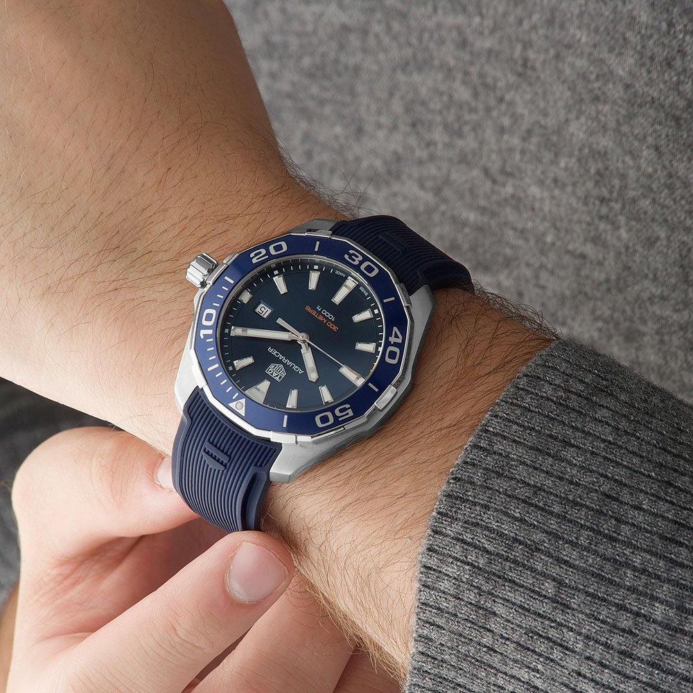 tag heuer aquaracer blue quartz