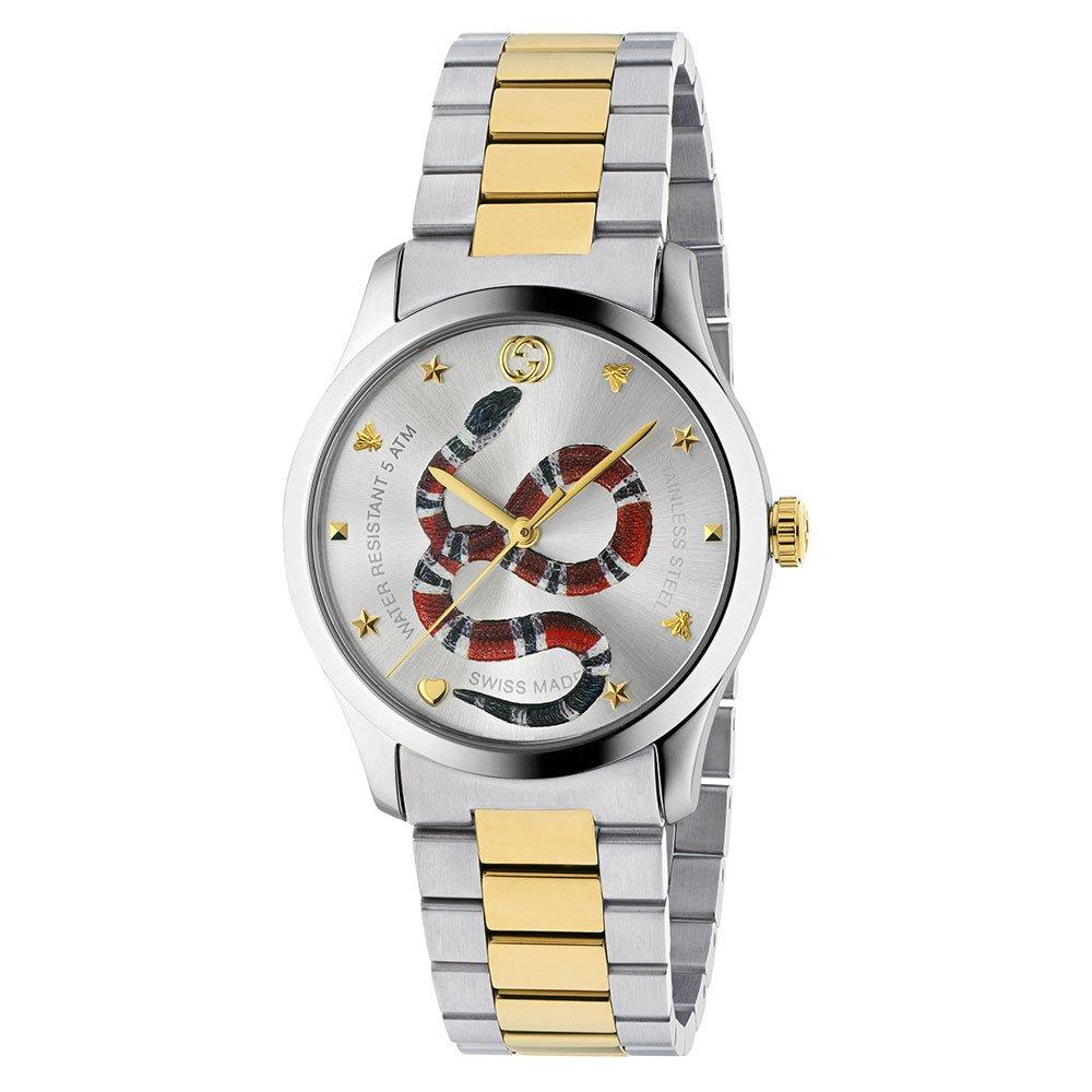 Gucci G-Timeless 38mm Stainless Steel and Gold Plated Men
