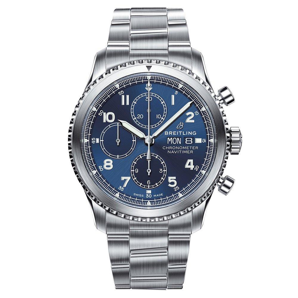 Breitling navitimer 8 blue dial sale