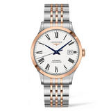 Longines Record Stainless Steel and Rose Gold Plated Chronometer Automatic Men’s Watch