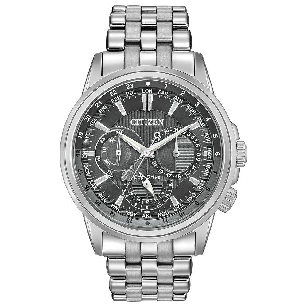 Calendrier 44mm Stainless Steel Chronograph Eco Drive Men s Watch