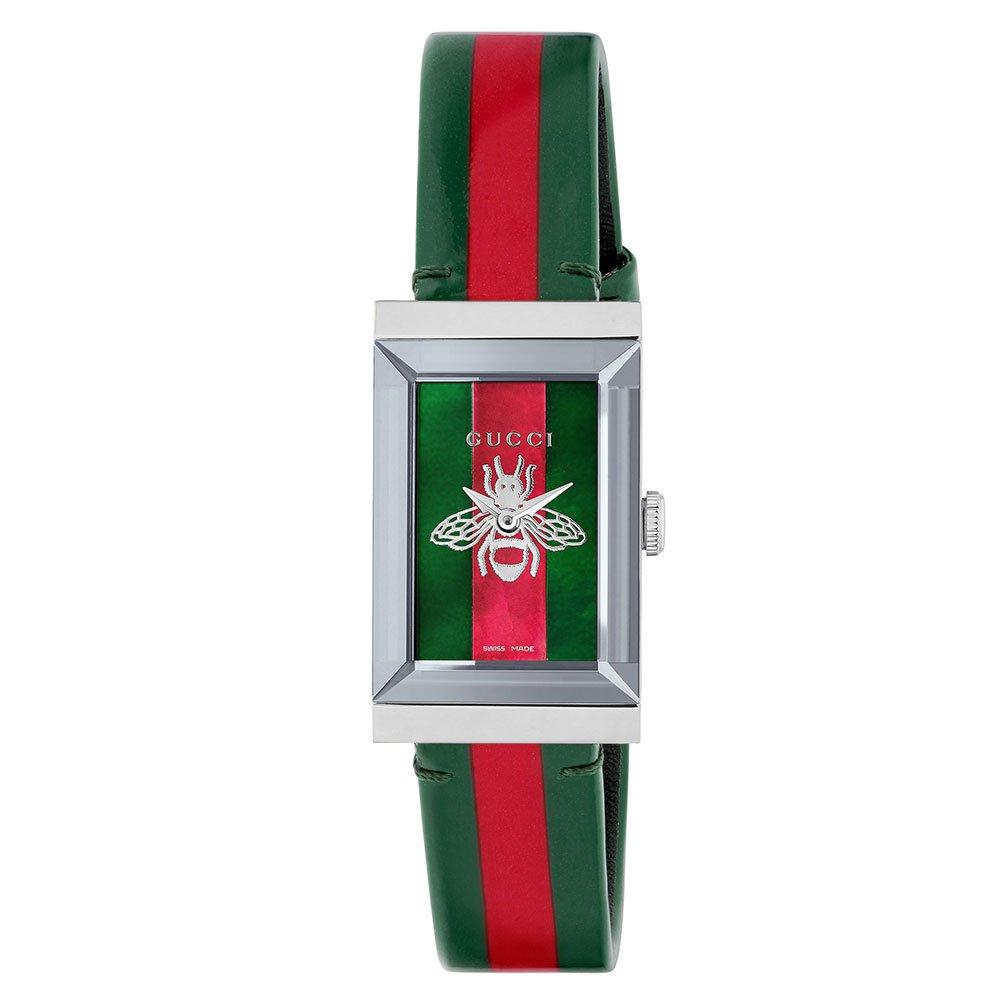 Gucci G-Frame Stripe Ladies Watch YA147408 | 34 mm, Multi-Coloured Dial ...