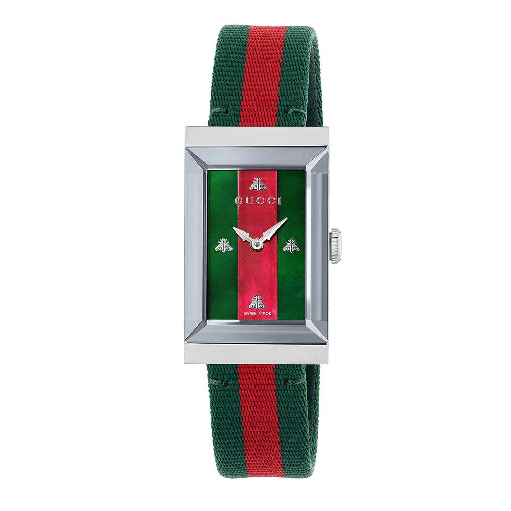 Gucci G-frame Stripe Ladies Watch Ya147404 