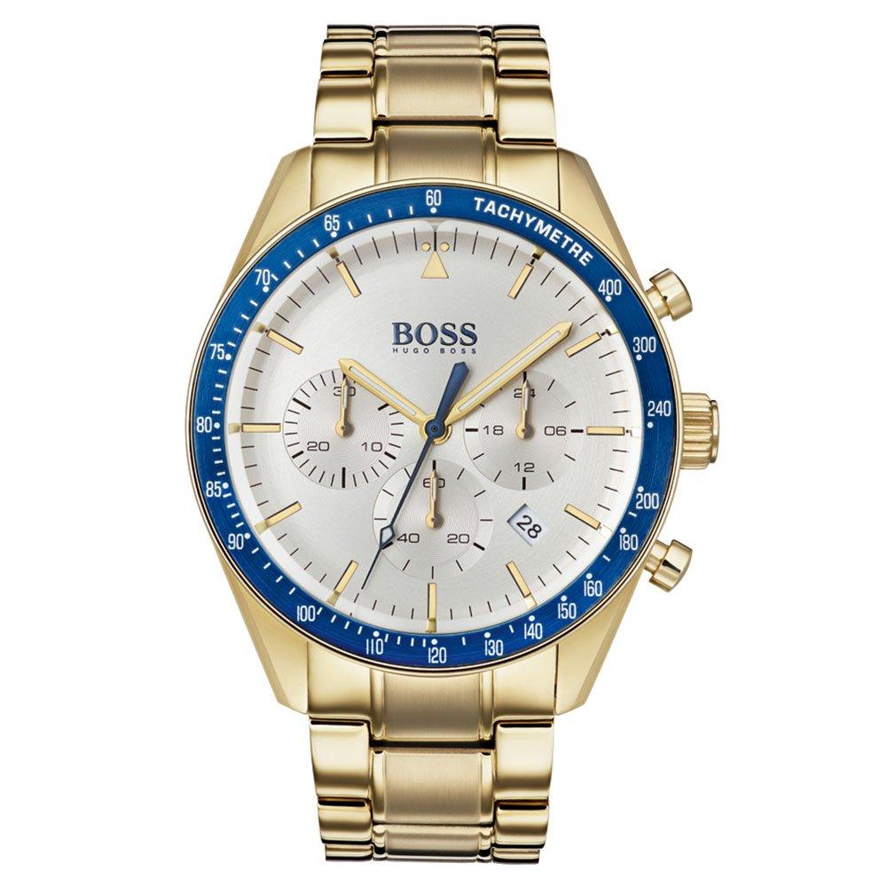 silver and gold boss watch