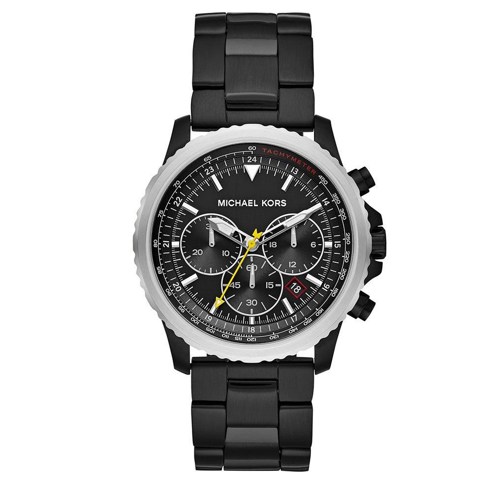 Michael Kors Cortlandt Black Chronograph Men's Watch MK8643 | 47 mm, Black  Dial | Beaverbrooks