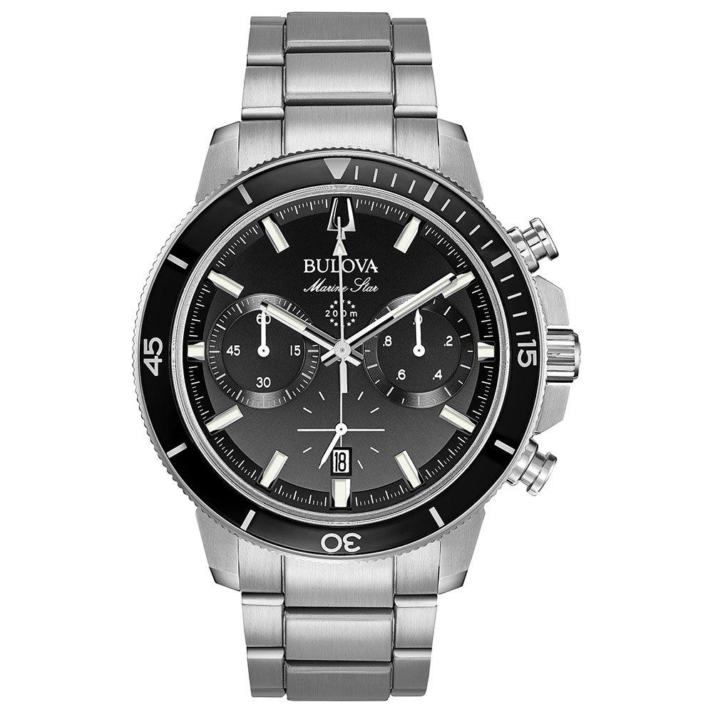 Bulova Marine Star 45mm Chronograph Men's Watch 96B272 Black, 45