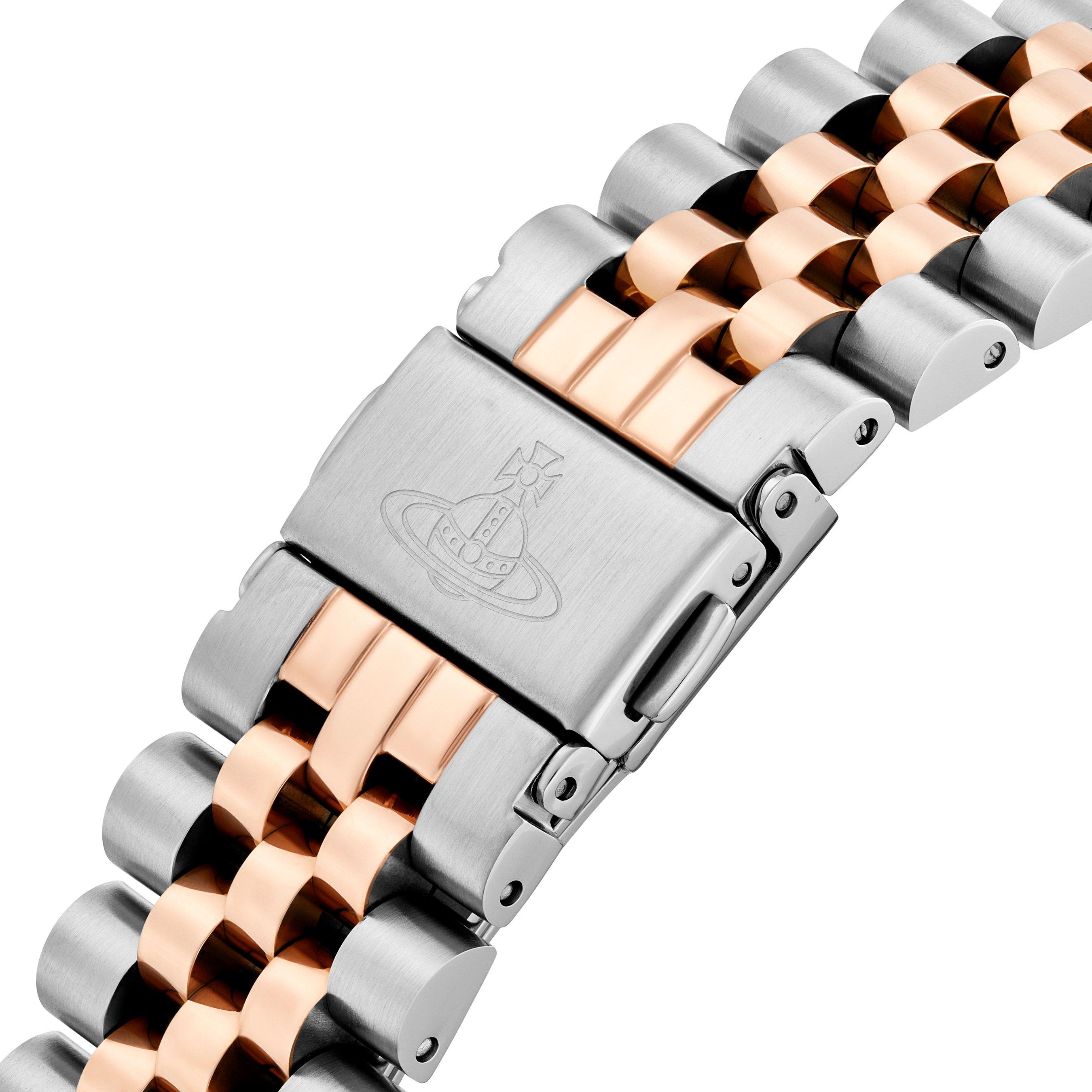 Vivienne Westwood Wallace 37mm Stainless Steel and Rose Gold Tone Ladies Watch