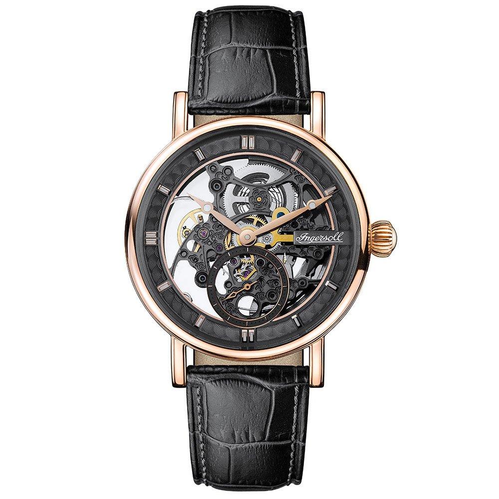 Ingersoll Herald Rose Gold Plated Automatic Men s Watch I00403 40 mm Black Dial Beaverbrooks