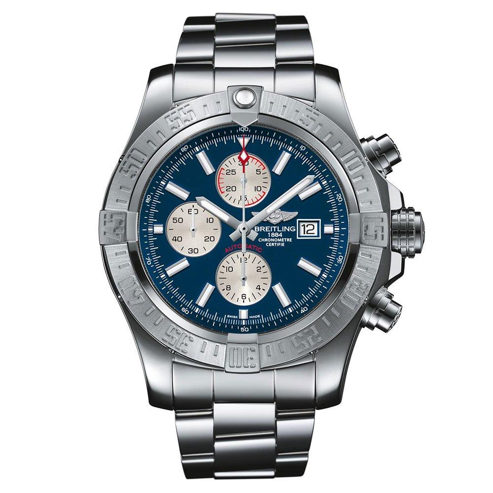 Breitling Super Avenger II 48 Automatic Chronograph Men s Watch A13371111C1A1 48 mm Blue Dial Beaverbrooks