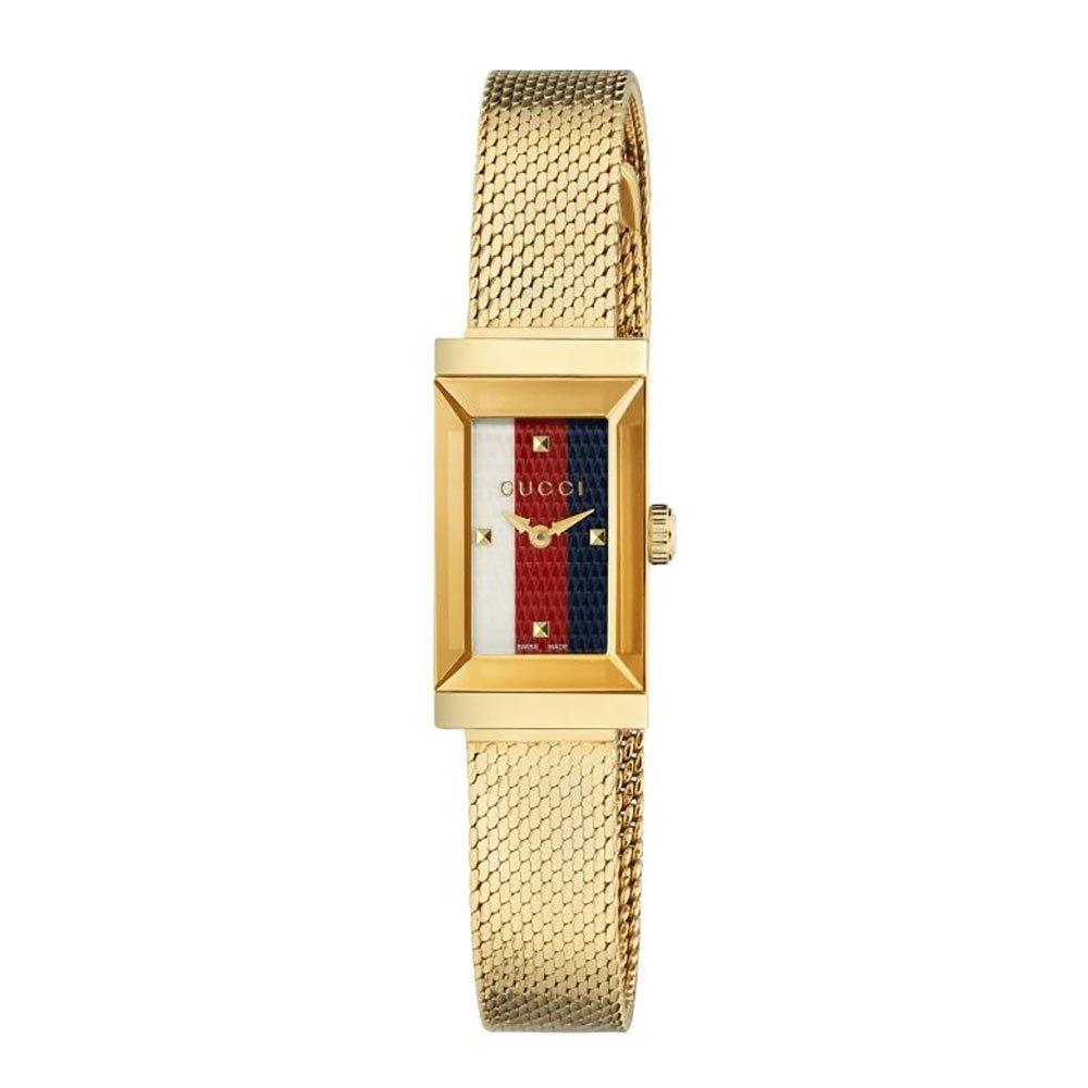 Gucci zig zag gold watch price hot sale